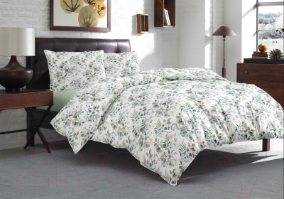Комплект постельного белья ЦУМ 1947 Эвкалиптовый рай 2 1.5 50x70 (разноцветный)