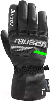 Перчатки лыжные Reusch Ski Race VC R-Tex XT / 6201257-7021 (р-р 9, Black/White/Neon Green)