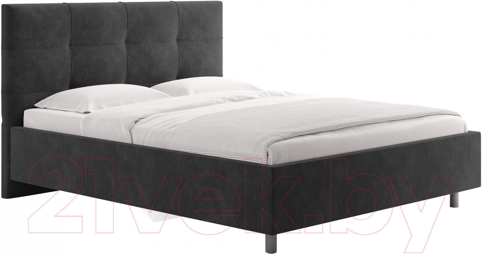 Каркас кровати Сонум Caprice 180x200 (микровелюр серый) — фото 1
