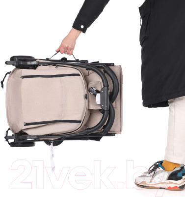 Изображение товара Детская прогулочная коляска Nuovita Fiato (бежевый/черный)