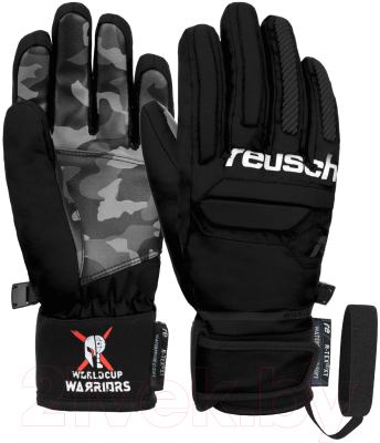 Перчатки лыжные Reusch Warrior R-Tex Xt Junior Marco / 6261250-9015 (р-р 4, Schwarz)