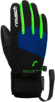 Перчатки лыжные Reusch Simon R-Tex Xt Junior / 6261210-7450 (р-р 4.5, Black/Surf The Web/Neon Green) - 