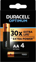 Комплект батареек Duracell Opti AA (4шт) - 