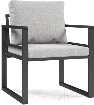 Кресло садовое Sundays Relax КИМ-1 (черный/серый)