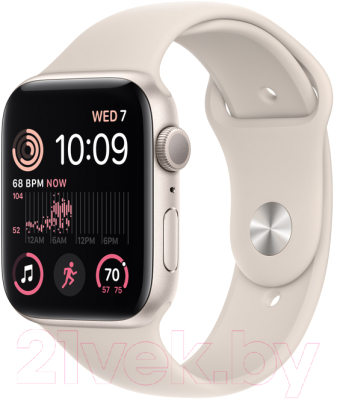 Умные часы Apple Watch SE 2 GPS 44mm (звездный свет/ремешок M/L)