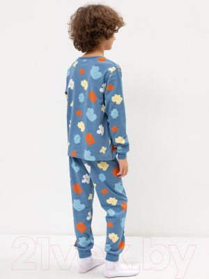 Пижама детская Mark Formelle 563311 (р.134-68, пазлы на синем)