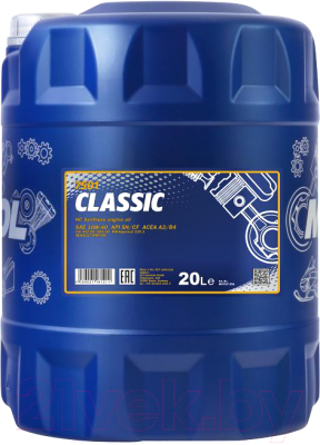 Моторное масло Mannol Classic 10W40 SN/CF / MN7501-20 (20л)