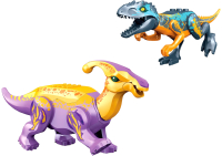 Игрушка-конструктор Unicon Диномир Тиранозавр и паразауролоф / 7761124 - 