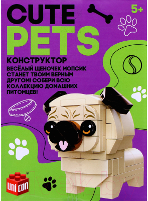 Конструктор Unicon Cute dogs Мопсик / 9278946