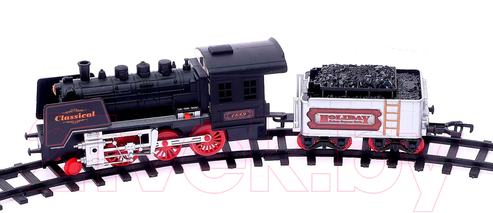 Железная дорога игрушечная Sima-Land Классический паровоз / 884780