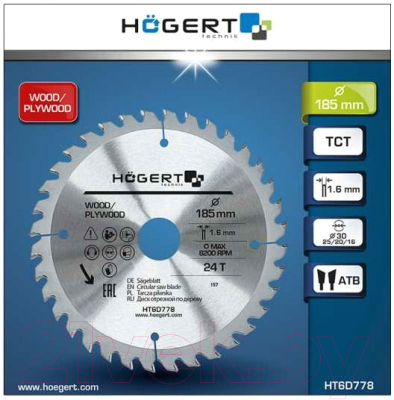 Пильный диск Hoegert HT6D778