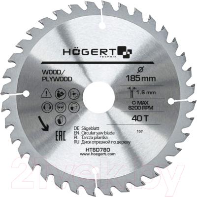 Пильный диск Hoegert HT6D780