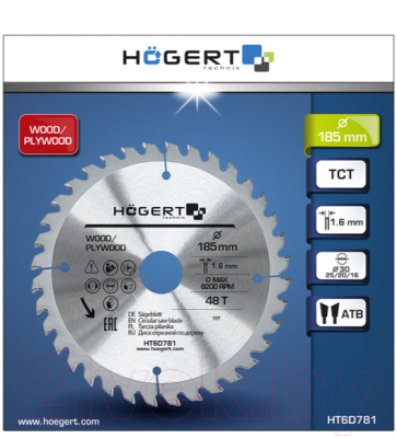 Пильный диск Hoegert HT6D781