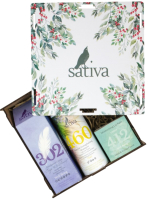 

Набор косметики для тела и волос Sativa, Дезодорант №302+Шампунь №460+Бальзам для губ №412