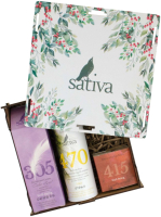 

Набор косметики для тела и волос Sativa, Любовь к цветам Дезодорант №305+Шампунь №470+Бальзам д/губ №415