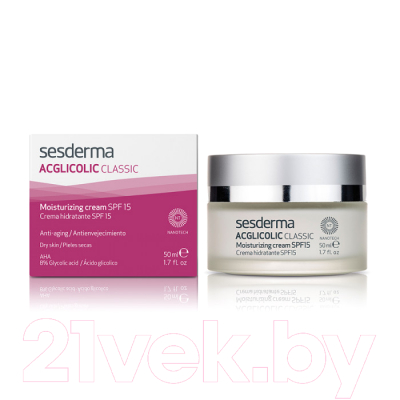 Крем для лица Sesderma Acglicolic Classic Увлажняющий SPF15 (50мл)