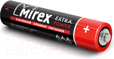 Комплект батареек Mirex R03 AAA / 23702-ER03-E4 (4шт)