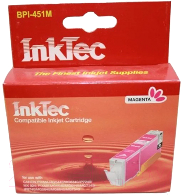 Картридж InkTec Magenta / BN05849 (аналог Canon Pixma CLI-451XL)