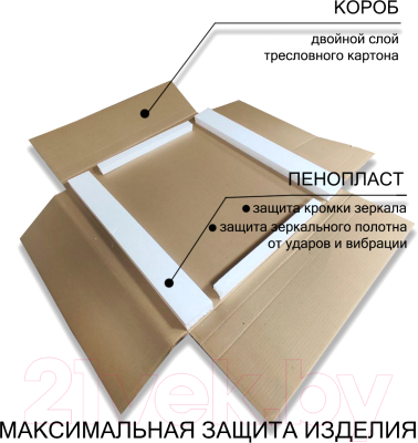 Зеркало Пекам Marta 80x140 / marta-80x140sp (с подсветкой, с двойным сенсором на прикосновение, подогрев)