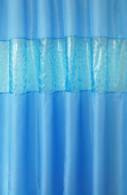Шторка-занавеска для ванны Вилина Престиж 7062 (170x180, синий)