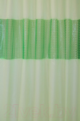 Шторка-занавеска для ванны Вилина Престиж 7062 (170x180, зеленый)