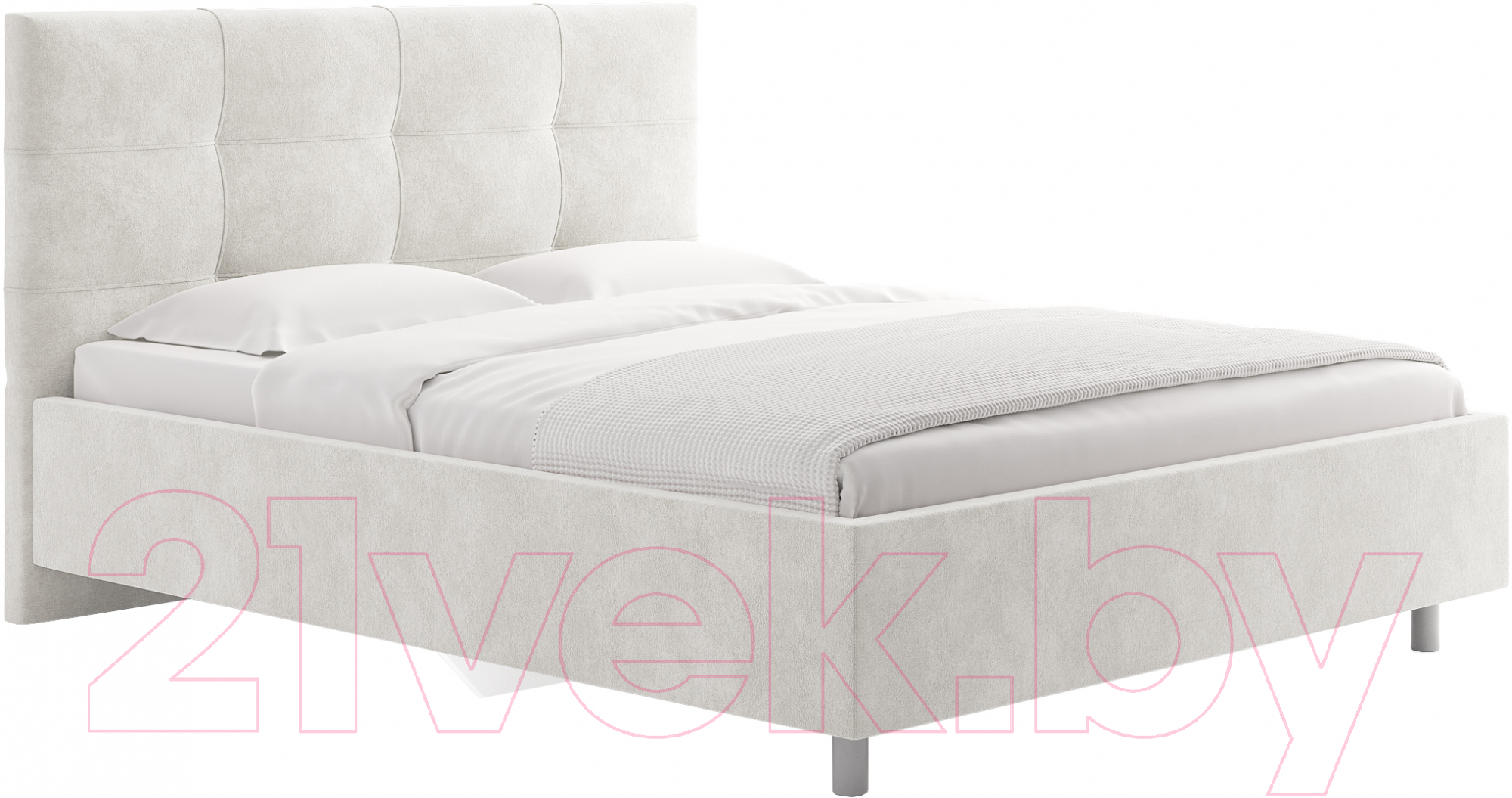 Каркас кровати Сонум Caprice 160x200 (микровелюр белый)