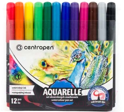 Изображение товара Набор маркеров Centropen Aquarelle 8683 / 6 8683 1285 (12цв)