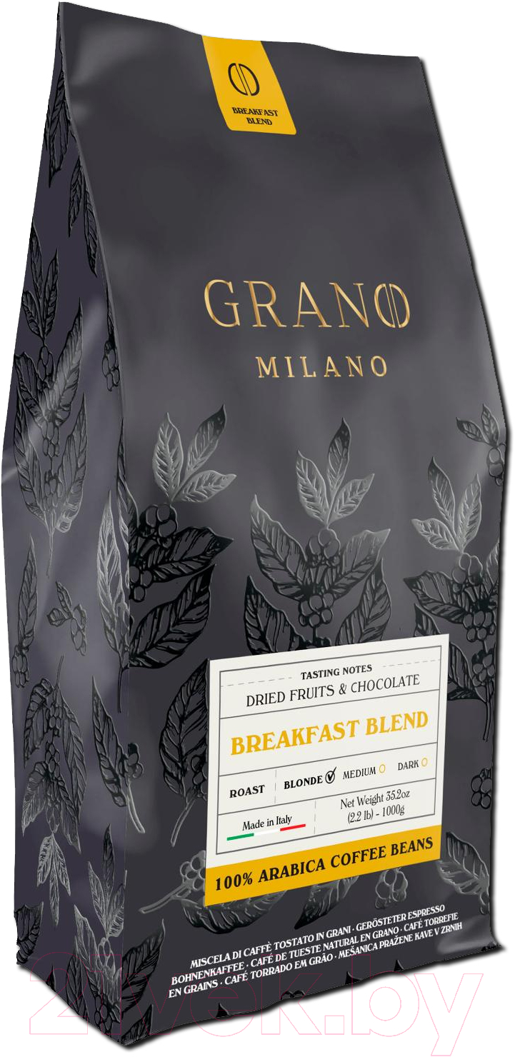 Кофе в зернах Grano Milano Breakfast Blend