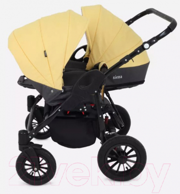 Детская универсальная коляска Rant Siena Duo 2 в 1 (10, серый/желтый)