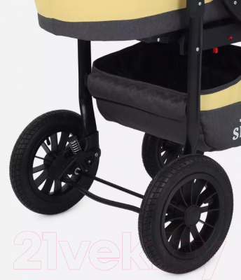 Детская универсальная коляска Rant Siena 2 в 1 (10, серый/желтый)