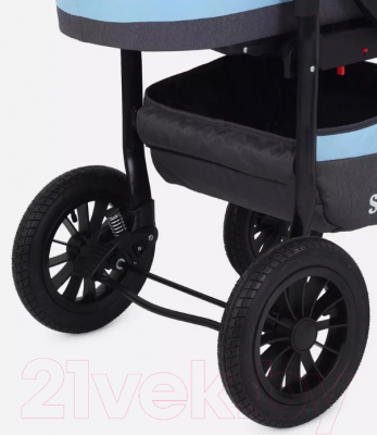 Детская универсальная коляска Rant Siena 3 в 1 (12, серый/голубой)