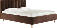 Каркас кровати Сонум Alma 160x200 (вельвет коричневый) - 