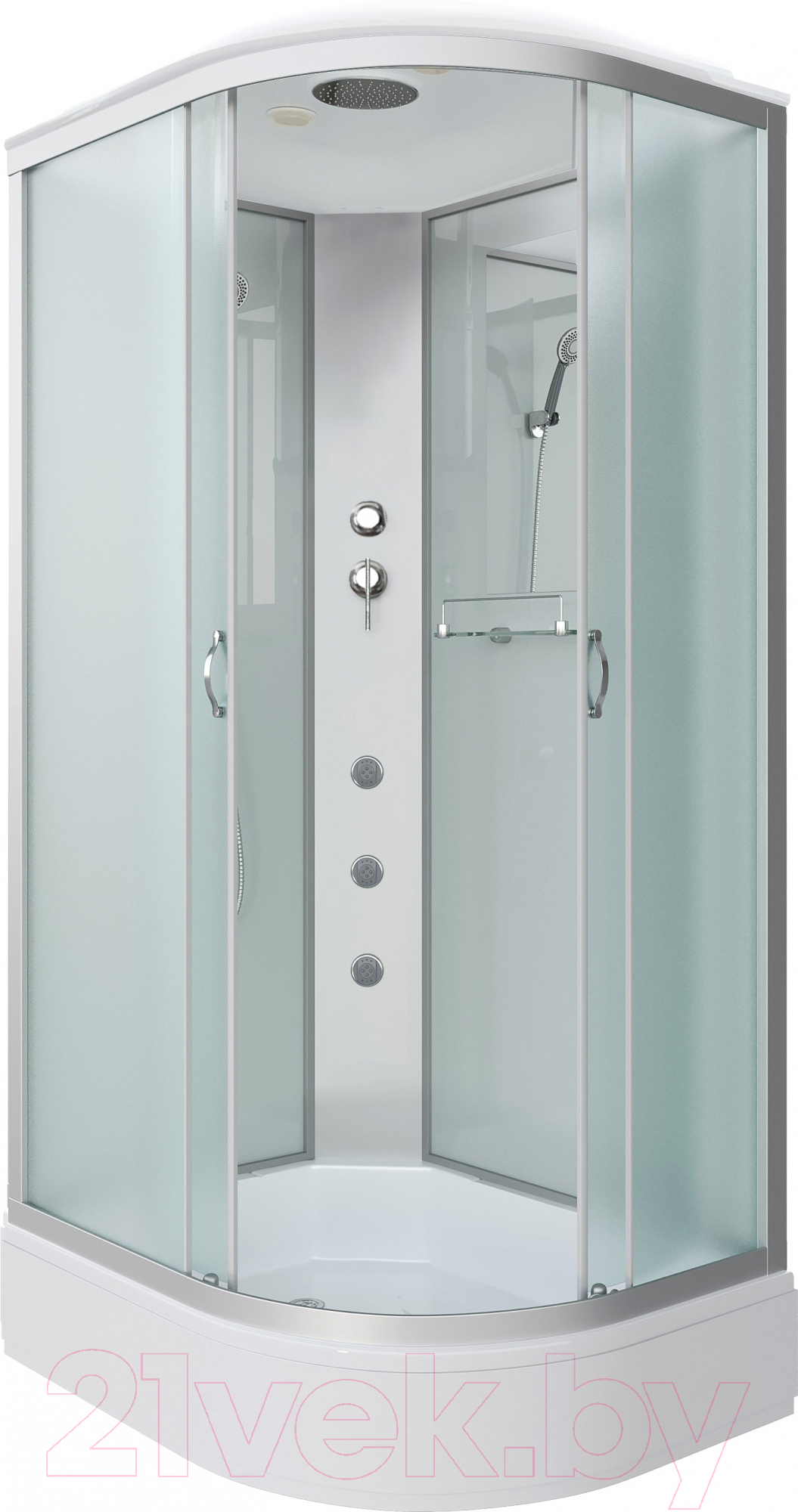 Душевая кабина Niagara NG-33084-14LG 100x80 (матовое стекло)