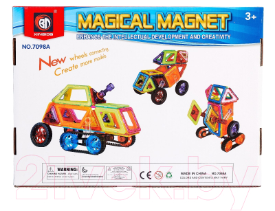 Конструктор магнитный Xinbida Магический магнит / 2336527