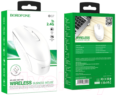 Мышь Borofone BG7 (белый)