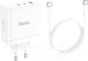 Зарядное устройство сетевое Hoco N30 + кабель Type-C to Type-C (белый) - 