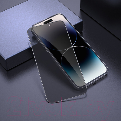 Защитное стекло для телефона Hoco G11 для iPhone 14 Pro Max (черный)