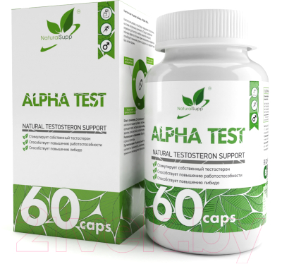 Комплекс для повышения тестостерона NaturalSupp Альфа Мэн Alfa Test (60капсул)