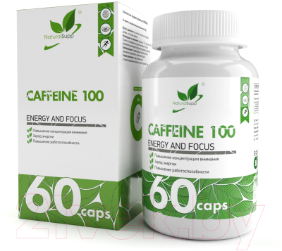 Пищевая добавка NaturalSupp Кофеин (60капсул)