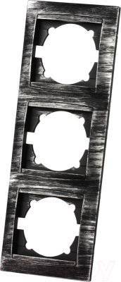 Рамка для выключателя TDM Лама SQ1815-0684 (старинное серебро)