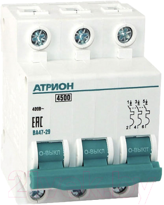 Выключатель автоматический Атрион VA4729-3-06B