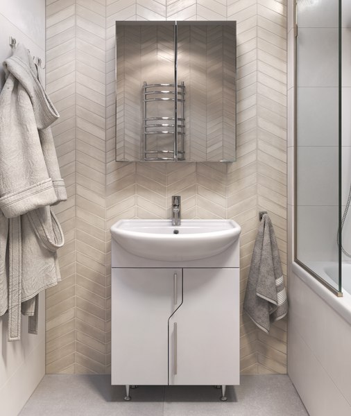 Купить Шкаф с зеркалом для ванной Vigo Grand 600 в Бобруйске