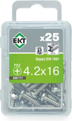 

Шуруп, С полукруглой головкой PH 4.2x16 DIN7981 / B007717