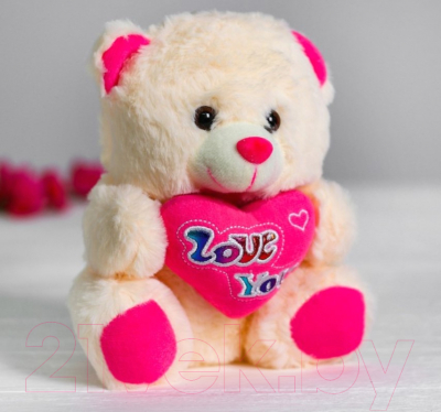 Мягкая игрушка Sima-Land Медведь с сердцем / 4471242