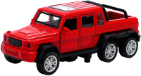 Масштабная модель автомобиля Автоград Джип 6X6 / 7668745 (красный) - 