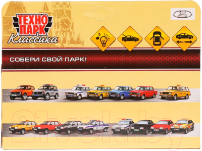 Автомобиль игрушечный Технопарк Lada-2108 Спутник / 2108-12-CRY