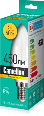 Лампа Camelion LEDRB/5-C35/830/E14 / 15049