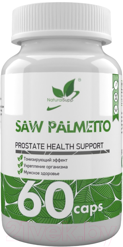 Пищевая добавка NaturalSupp Со Пальметто SAW Palmetto 500мг (60капсул)