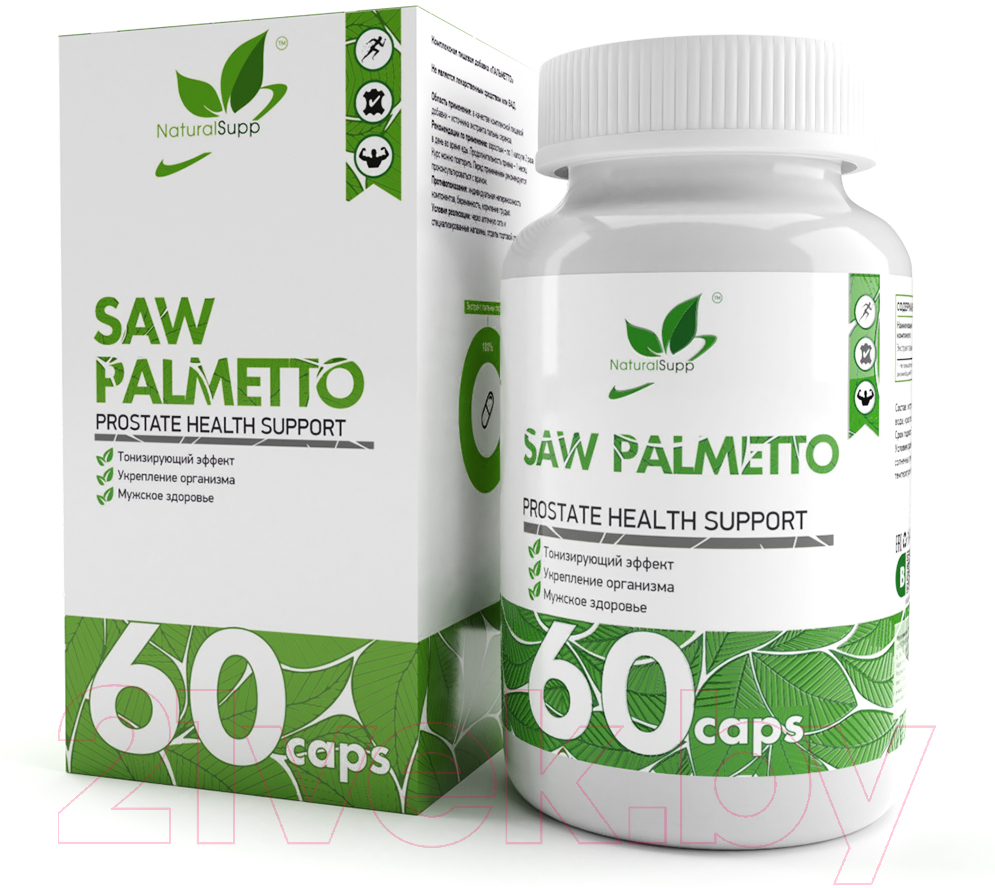 Пищевая добавка NaturalSupp Со Пальметто SAW Palmetto 500мг (60капсул) — фото 2