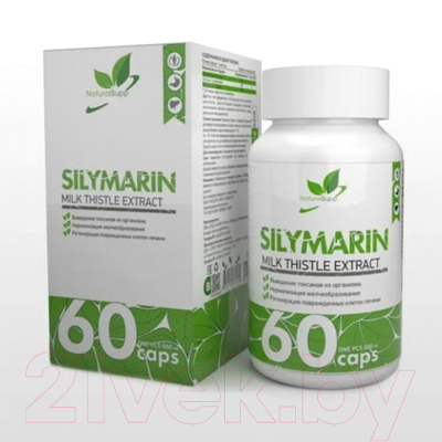 Комплексная пищевая добавка NaturalSupp Силимарин 340мг (60капсул)